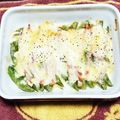 おにぎり99's cooksnap of when they made 簡単♡スナップエンドウのチーズ焼き♬.