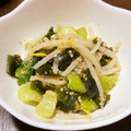 ★☆いずみ☆★'s cooksnap of when they made もやしちんげん菜ワカメの中華風サラダ.