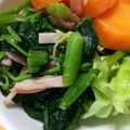 ユーロン's cooksnap of when they made お弁当に。1分で ほうれん草バター炒め。.