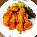 楽にこ's cooksnap of when they made 今夜のおかずに！絶品！ヤンニョムチキン.