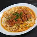 プニのふ04's cooksnap of when they made にんにく、玉ねぎたっぷり♪うちのカツ煮♡.