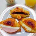 うたかた。's cooksnap of when they made バタークロワッサンで簡単サンドイッチ！.