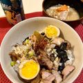 262696jun's cooksnap of when they made 煮豚＆煮汁で【チャーシュー味玉丼】.