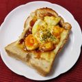 SUNMOONMOM's cooksnap of when they made てりたまチーズトースト.