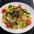 Hirarinn☆'s cooksnap of when they made 鮭、卵、胡瓜サッパリ混ぜご飯♪お弁当にも.