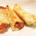 yokomaru's cooksnap of when they made 餃子の皮で、海老シソチーズ巻き.
