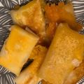 ＊ono＊'s cooksnap of when they made ワンタンの皮deチーズ焼き@フライパン.