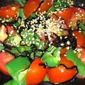 がいあ's cooksnap of when they made ピーマンとトマトの塩昆布和え.