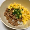sayaendo＊'s cooksnap of when they made ランチやお弁当にレンジで１人分♪そぼろ丼.