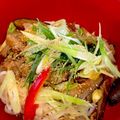 ちび檸檬's cooksnap of when they made 野菜たっぷり茄子と生姜の豚肉味噌うどん.