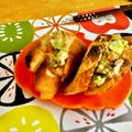 komutatata's cooksnap of when they made アボカドと焼鮭ディップのバケットサンド.