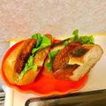 komutatata's cooksnap of when they made 自家製！コロッケサンド！.