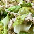 ミニまちゃ's cooksnap of when they made 塩ダレ豚レタス炒め.