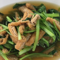 nokot's cooksnap of when they made 京壬生菜とお揚げの炊いたん.