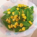 やまたんこまたん's cooksnap of when they made ☆きぬさやとコーンのバターソテー☆お弁当.