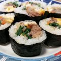 ねむりねこ03's cooksnap of when they made ラップで簡単！韓国風海苔巻き.