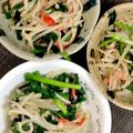 気まぐれ☆NORI's cooksnap of when they made モヤシとニラ、かにかまの炒めもの.
