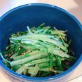 胡桃もち's cooksnap of when they made ごま油香る水菜の塩昆布和え.