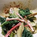 まーこパパ's cooksnap of when they made グリーンリーフとカニカマのゴママヨ和え♡.