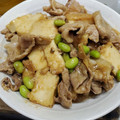 リンとリオのママ's cooksnap of when they made 豚バラと厚揚げの炒め物.