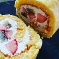 ミクミクミクっち's cooksnap of when they made ふんわり苺のロールケーキ.