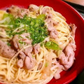 ヤング's cooksnap of when they made 豚肉のみそ和風パスタ 柚子胡椒風味.