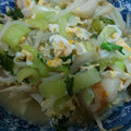あゆたっくん's cooksnap of when they made 節約するなら卵とじ☆　ちくわともやし❀.