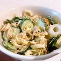 SOFFetis's cooksnap of when they made 胡瓜＊みょうが＊竹輪のサラダ和え.