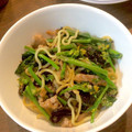 料理に目覚めた高校生's cooksnap of when they made 菜の花のオイスターソース焼きそば.