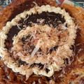 カクヨ's cooksnap of when they made 作りすぎたパスタリメイクでお好み焼.