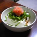 きょそ's cooksnap of when they made 明太子のせ冷奴☆ごま油がけ.