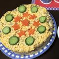 太陽の芽's cooksnap of when they made お祝いに♪ちらし寿司ケーキ.