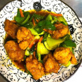 夕飯は６時です's cooksnap of when they made から揚げのオイスターソース炒め★.