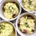 ふたごゆき's cooksnap of when they made レンジで！しめじとBCTのスープグラタン.