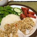 menya1181's cooksnap of when they made 炊飯器でカオマンガイ.