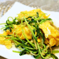 アイリッシュショコラ's cooksnap of when they made 簡単副菜♡豆苗とえのきのふんわり卵炒め.