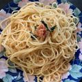 ずんだガール's cooksnap of when they made 簡単‼材料4つのたらこのパスタ♪.