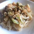 ☆苹凛☆'s cooksnap of when they made 冷凍ミックスで！海鮮塩麹焼きうどん.
