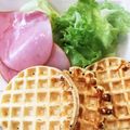 プリンセスなつ's cooksnap of when they made 材料は全部１！カリッとさっくりワッフル.
