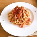 しみあいさん's cooksnap of when they made トマト缶で時短＊冷製トマトスパゲティ♡.