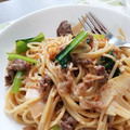 logicmania's cooksnap of when they made な花とえのきと牛肉の和風パスタ.