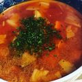 しらたまゆき☆'s cooksnap of when they made ケチャップで作る簡単ミネストローネ.