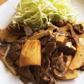 エビビンバ's cooksnap of when they made 豚肉ときのこの黒酢炒め.