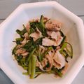 tidarium's cooksnap of when they made 空芯菜と豚肉☆オイスターソース炒め.