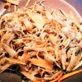 ぺたんこクマ's cooksnap of when they made 簡単！おいしいきんぴらごぼう.