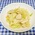 ととろ＆めい's cooksnap of when they made イカとキャベツのガーリックバター炒め♪.