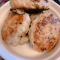 komugiko4's cooksnap of when they made ズッキーニとフェタチーズのハンバーグ.