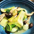 ozameg's cooksnap of when they made チンゲン菜と薄揚げ＆キノコのあっさり炒め.