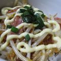 ちばたま's cooksnap of when they made ◆もやしのオイマヨ丼◆ランチにも♪.