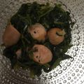 Iilyblo's cooksnap of when they made ほうれん草とウインナーのソテー☆.